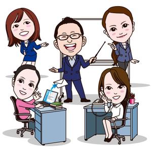 mamikaru (mamikaru)さんの社員の似顔絵作成（HPに使用予定・5名分）への提案