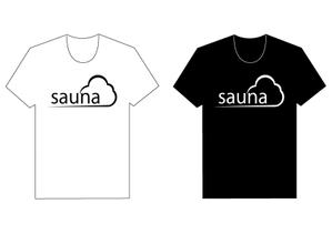 株式会社イーネットビズ (e-nets)さんのサウナ（SAUNA）ロゴのTシャツデザイン作成への提案