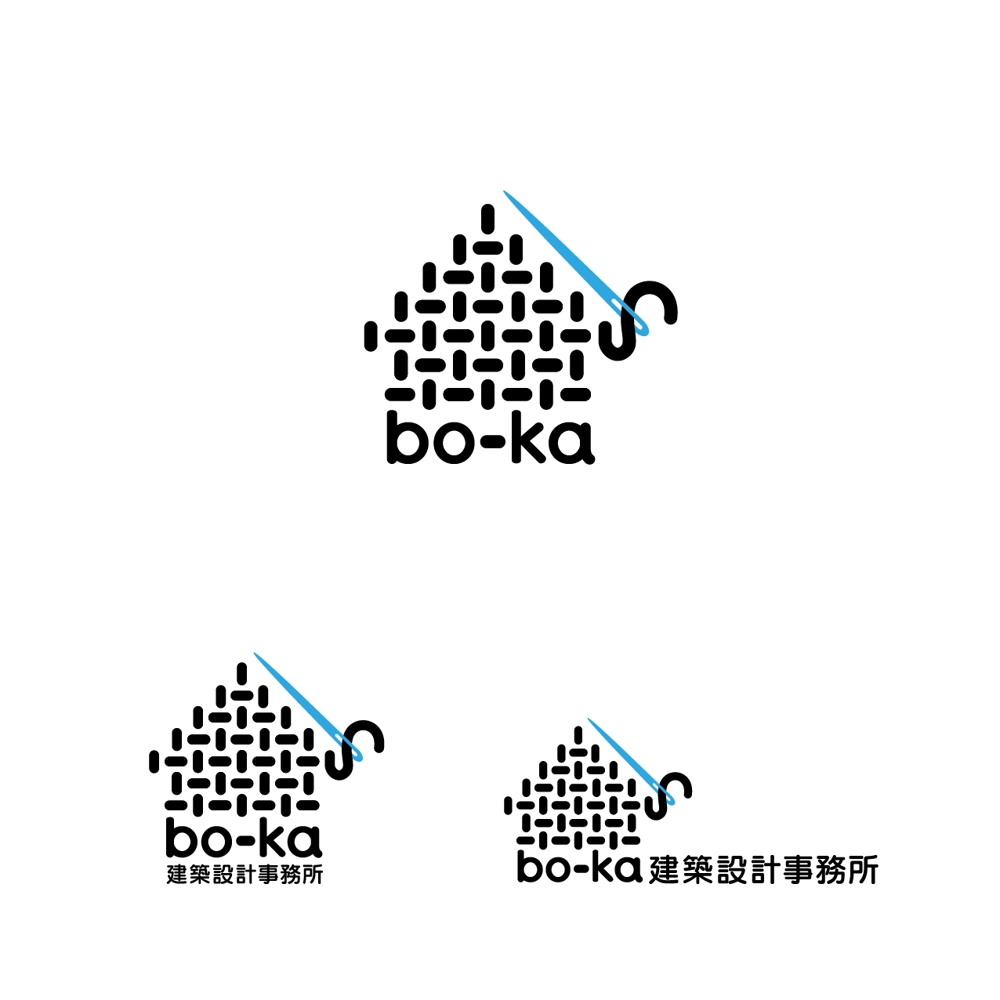 bo-ka建築設計事務所のロゴマークデザイン