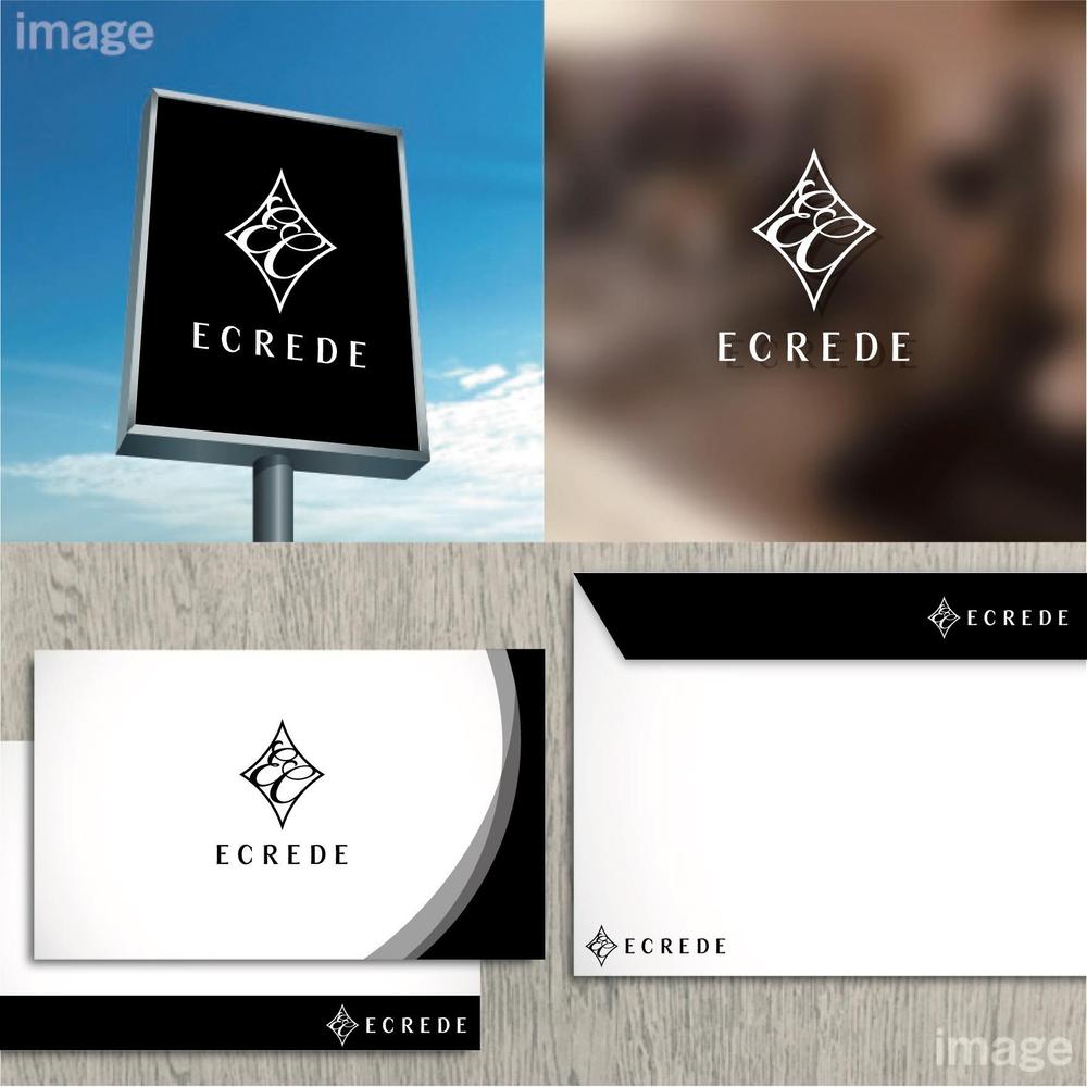 初の自社ブランドマンション「ECREDE」のロゴ作成