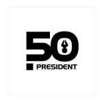 chpt.z (chapterzen)さんの「５０　もしくは　５０・プレジデント（ＰＲＥＳＩＤＥＮＴ）」のロゴ作成への提案