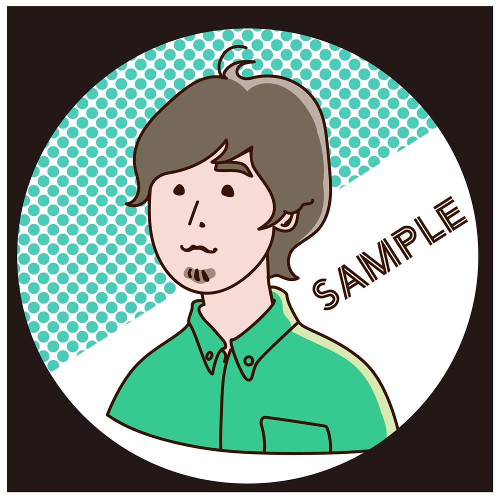 SNS等で使用するアイコンのイラスト作成