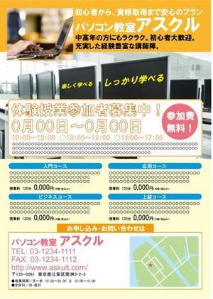 さんの女性向け育毛発毛サロンのポスティングチラシへの提案
