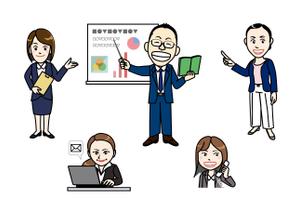 山手　コーキ (sante3)さんの社員の似顔絵作成（HPに使用予定・5名分）への提案