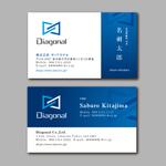 TYPOGRAPHIA (Typograph)さんの金融情報提供会社「Diagonal」名刺作成への提案