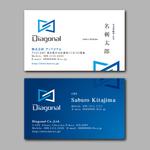 TYPOGRAPHIA (Typograph)さんの金融情報提供会社「Diagonal」名刺作成への提案