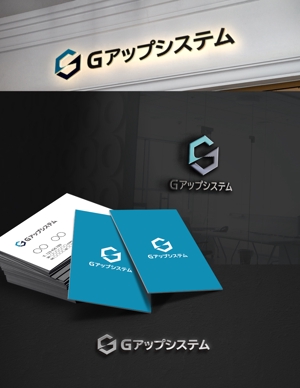 D.R DESIGN (Nakamura__)さんのIT化支援・システム開発会社「株式会社Gアップシステム」のロゴ作成依頼への提案