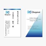 Kproject (55pon)さんの金融情報提供会社「Diagonal」名刺作成への提案