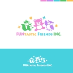 lan_auntjam (lan_auntjam)さんのオンライン幼稚園のFUNtastic Friends INC.のロゴとシンボルマークへの提案