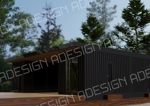 ADESIGN (adesign2020)さんのコンテナハウス外観と内観デザインへの提案