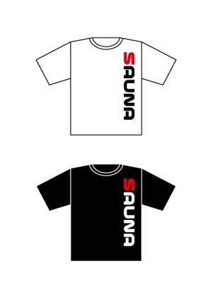 ヘブンイラストレーションズ (heavenillust)さんのサウナ（SAUNA）ロゴのTシャツデザイン作成への提案