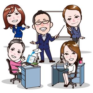 mamikaru (mamikaru)さんの社員の似顔絵作成（HPに使用予定・5名分）への提案