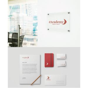 Tomo (ryout)さんの英語学習塾「eAcademy（イーアカデミー）」のロゴへの提案