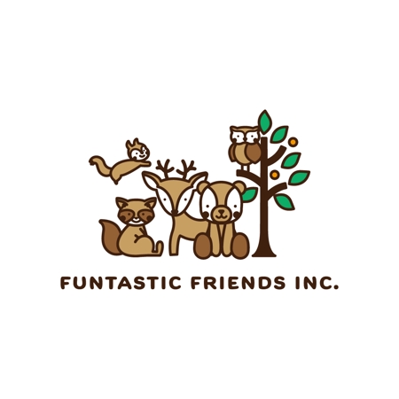 Kinoshita (kinoshita_la)さんのオンライン幼稚園のFUNtastic Friends INC.のロゴとシンボルマークへの提案