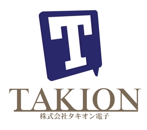 -CHINATSU- (-CHINATSU-)さんの法人向けプリント基板設計製作など電気業界「株式会社タキオン電子」のロゴ作成への提案