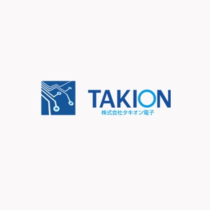 heichanさんの法人向けプリント基板設計製作など電気業界「株式会社タキオン電子」のロゴ作成への提案