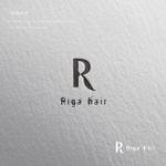 doremi (doremidesign)さんの美容院「Riga hair」のロゴへの提案