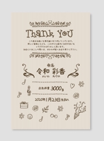 aki-aya (aki-aya)さんの出産のメッセージカードの作成への提案