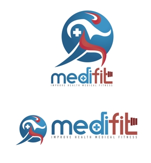 Kang Won-jun (laphrodite1223)さんの医療系フィットネスジム「Medifit」のロゴへの提案