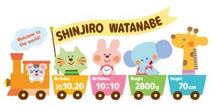 Design Lu ()さんの新生児のママへ。名入れ・出生時情報をメモリアルプリントするデザイン。への提案