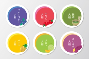KAyodesign (kayoko_k)さんのフルーツ大福のシールデザインへの提案
