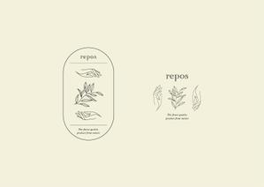 Ryu Kase ()さんのオーガニック化粧品サイト『repos』のロゴへの提案