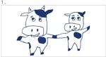 與儀一 (moji-ichi)さんの可愛い牛のイラストへの提案