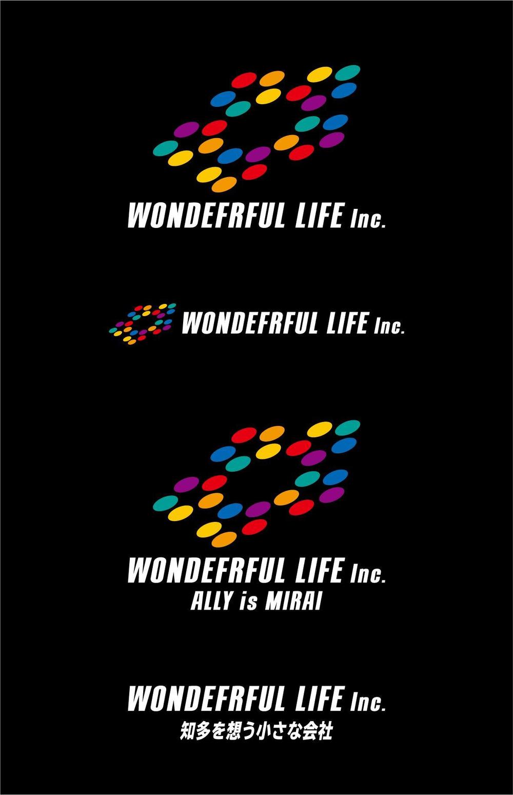 シャンプーなどを卸す会社「WONDEFRFUL LIFE Inc.」のロゴ