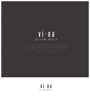 RYUNOHIGE (yamamoto19761029)さんのアパレルショップサイト「vi-na」のロゴデザインへの提案