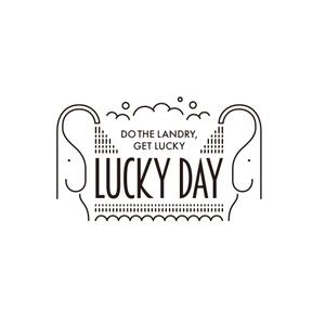 スイッチ ()さんのコインランドリー「LUCKY DAY」のロゴへの提案
