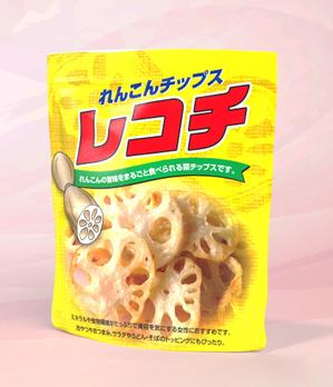 k_akiraさんのれんこんチップス「レコチ」のパッケージデザインへの提案