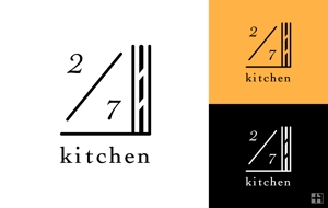plus_1 (plus_1)さんのサンドウィッチショップ「２/７kitchen（ななぶんのにきっちん）」のロゴへの提案