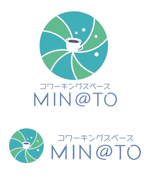 田中　威 (dd51)さんのカフェ ＭＩＮ＠ＴＯ のロゴへの提案
