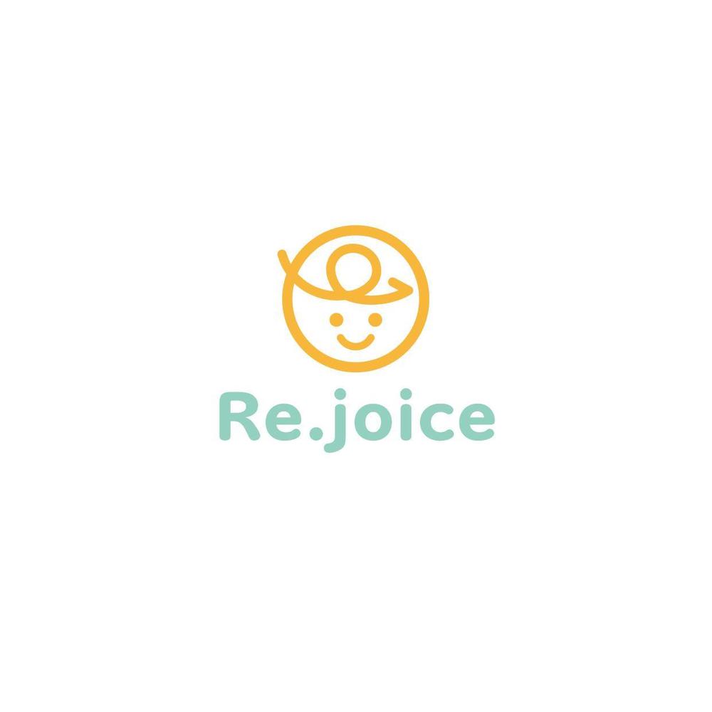 ベビー用品専門のリサイクルネットショップの店名「Re.joice」のロゴ