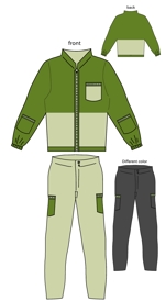 はこ (hako_ksdt)さんのアウトドア用ハードシェル【ジャケット＆ズボン】のデザインを募集します！への提案