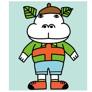 市原 稔也 (haniwa-hana)さんのしらかば通りのキャラクター「しらかばくん」のデザインへの提案