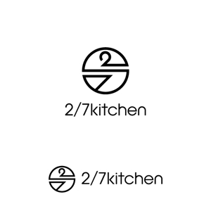 Thunder Gate design (kinryuzan)さんのサンドウィッチショップ「２/７kitchen（ななぶんのにきっちん）」のロゴへの提案