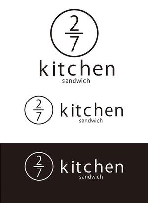 田中　威 (dd51)さんのサンドウィッチショップ「２/７kitchen（ななぶんのにきっちん）」のロゴへの提案
