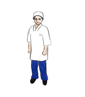 アトリエアヤカ (ayacamilai)さんの【継続依頼有り】たこ専門ECサイトのキャラクター募集◆70年代スポーツ漫画風ガンコ職人キャラへの提案