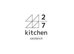 plus X (april48)さんのサンドウィッチショップ「２/７kitchen（ななぶんのにきっちん）」のロゴへの提案