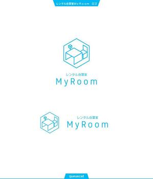 queuecat (queuecat)さんのカフェ兼自習室「レンタル自習室MyRoom」のロゴへの提案