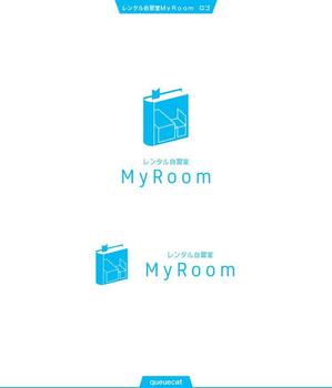 queuecat (queuecat)さんのカフェ兼自習室「レンタル自習室MyRoom」のロゴへの提案