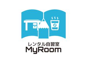 tora (tora_09)さんのカフェ兼自習室「レンタル自習室MyRoom」のロゴへの提案