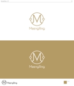 V (169works)さんのアパレルに付けるMeengRingというブランドのロゴへの提案