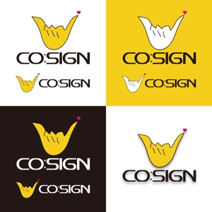 ロゴ研究所 (rogomaru)さんのコワーキングスペース「CO:SIGN」のロゴへの提案