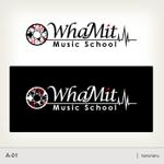 hanu2 (hanuhanu)さんの「WhaMit Music School（ワーミットミュージックスクール）」のロゴ作成への提案