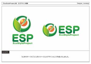 kometogi (kometogi)さんの「ESP　または　EcoStyleProject」のロゴ作成への提案