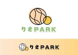 - (WITH_Toyo)さんのバランスボール&骨盤補正「りさPARK」のロゴへの提案