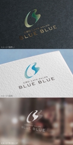 mogu ai (moguai)さんのエステティックサロン「CBD cafe salon BLUE BLUE」のロゴへの提案