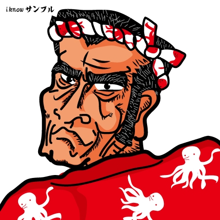 Inoue Mistueさんの事例 実績 提案 継続依頼有り たこ専門ecサイトのキャラクター募集 70年代スポーツ漫画風ガンコ職人キャラ Andu1213さま クラウドソーシング ランサーズ